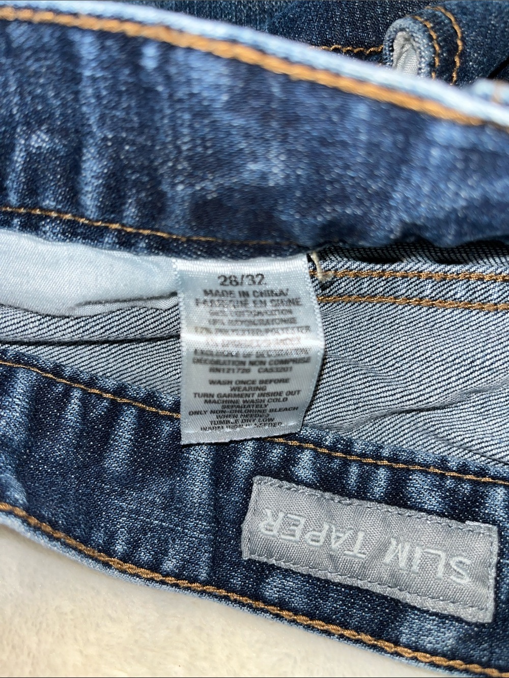 Aeropostale Men's Slim Taper Jeans in Dark Blue EUC - Picture 4 of 4